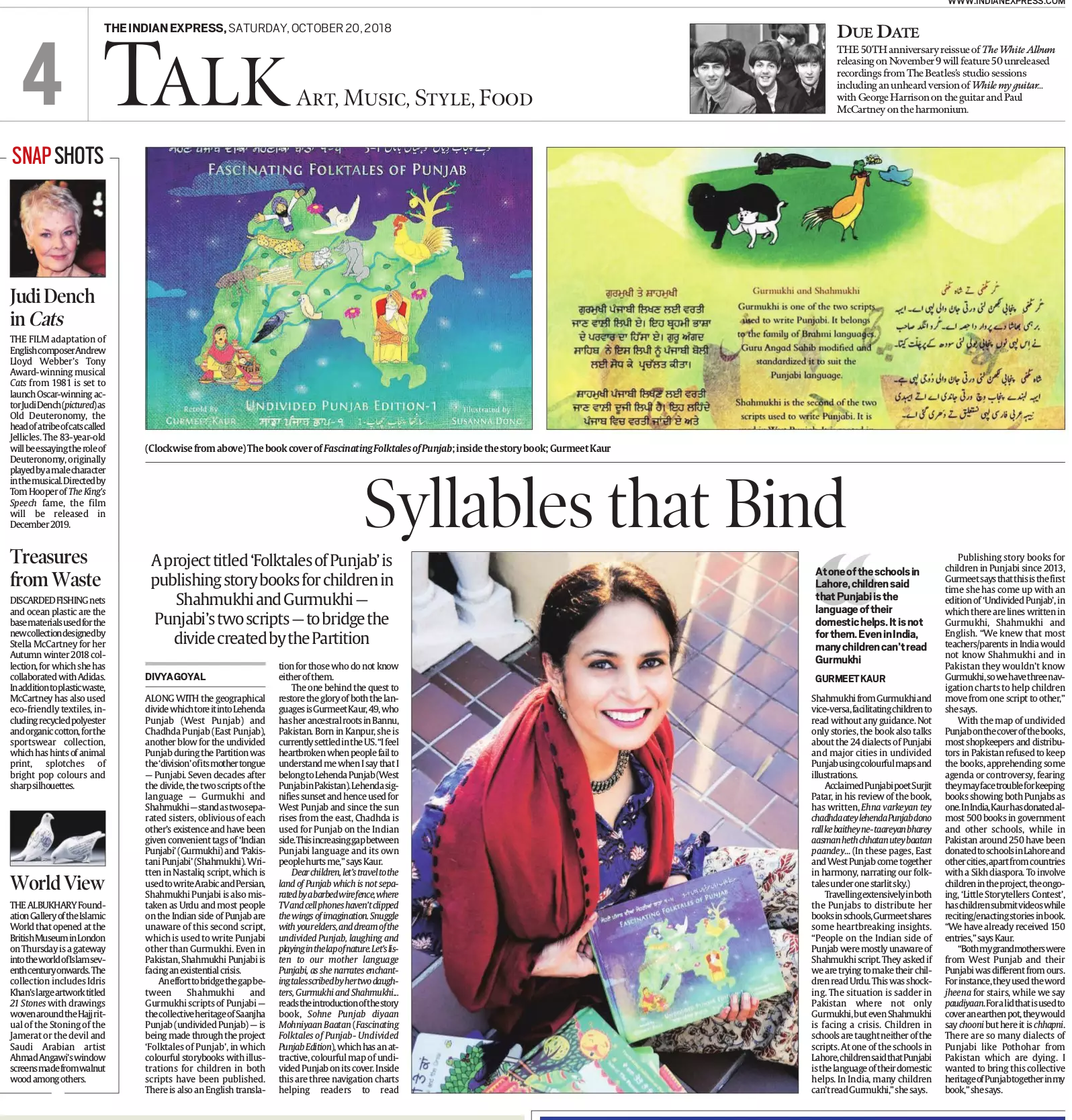 The Indian Express Oct 20 2018 Divya Goyal